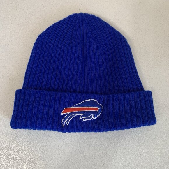Buffalo Bills Fanatics Blue NFL Beanie Skully Cap Hat Unisex One Size Fits All - Picture 2 of 9